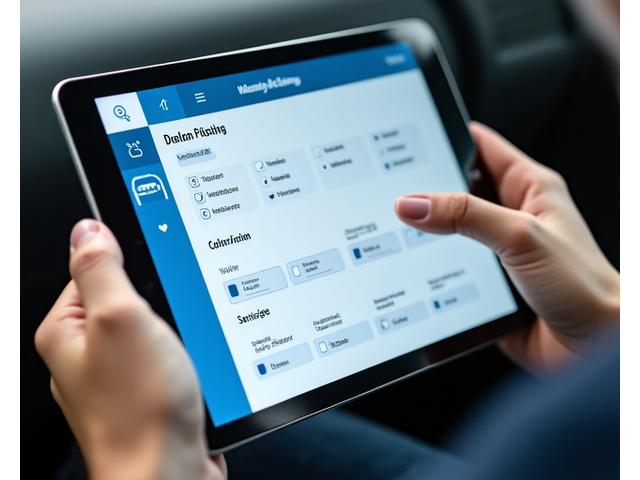 Interface modulaire et personnalisable sur une tablette, illustrant la flexibilité des forfaits